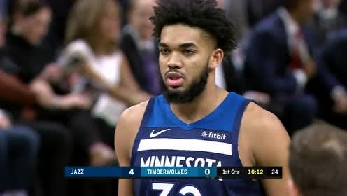 2019年12月12日NBA常规赛 爵士VS森林狼 全场录像回放视频