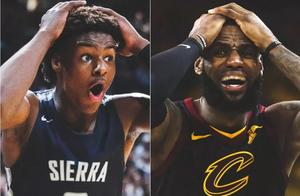 詹姆斯儿子进不了NBA?很少上场时间！看看他队友你就知道有多难